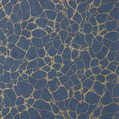 Navy and gold marbled wallpaper Amato