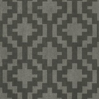 Geometric wallpaper Andes Charcoal