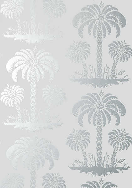 silver palm tree island wallpaper