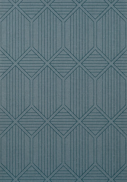 Blue geometric wallpaper Noam
