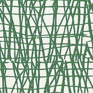 green Mori - Japanese inspired lined wallpaper