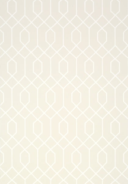 Geometric wallpaper trellis pattern in beige