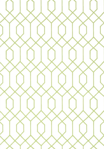 Geometric wallpaper classic wallpaper pattern white and green