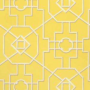 asian inspired bamboo wallpaper yellow