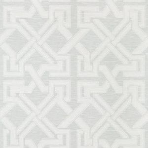Traditional pattern wallpaper light grey