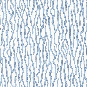 Coral inspired wallpaper pattern tropical blue