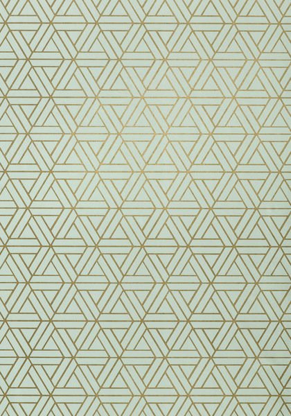 triangle geometric wallpaper gold and aqua