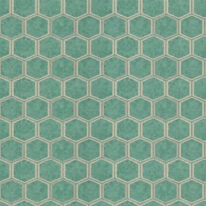 Geometric wallpaper in green