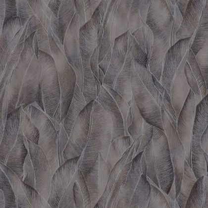 brown and grey leaves tropical leaf pattern wallpaper