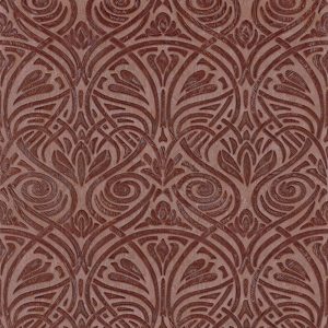 red patterned wallpaper