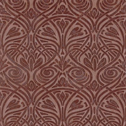 red patterned wallpaper
