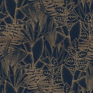 tiger in the jungle wallpaper Altaica in navy