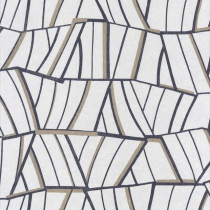 beige curved geometric wallpaper
