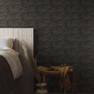 The Wave dark bedroom wallpaper