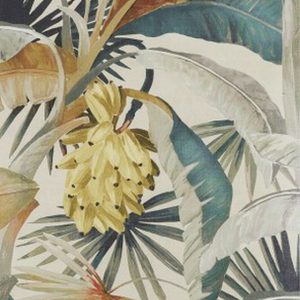 tropical palm leaf and banana - La Palma wallpaper