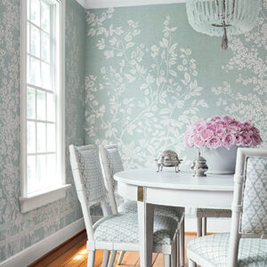 dining room French provincial style wallpaper mural