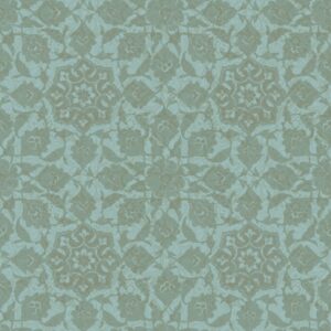 turquoise patterned wallpaper