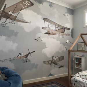 kids aeroplane wallpaper