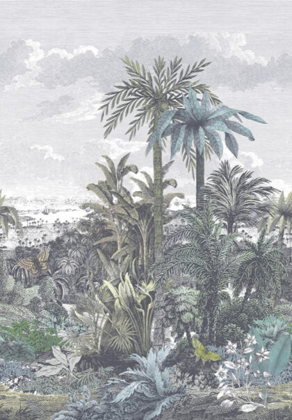 tropical mural