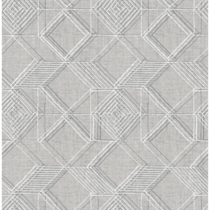grey lattice geometric wallpaper