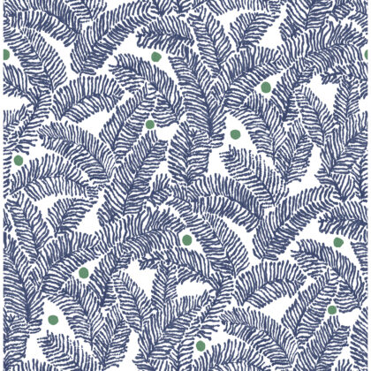 blue fern leaf wallpaper