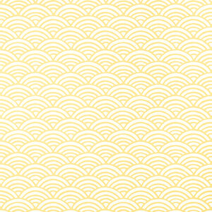 Bright fun yellow wallpaper design of curves