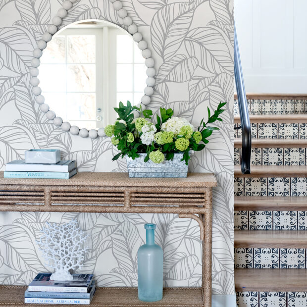 Kagan Boho leaf pattern wallpaper