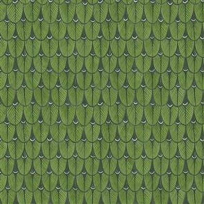 green feathers in rows. Cole and Son wallpaper pattern