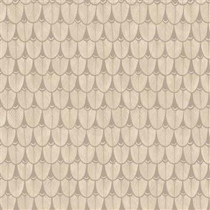 Rows of feathers in beige wallpaper design