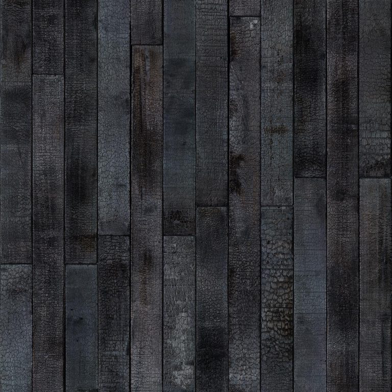 Burnt Wood Black timber effect wallpaper design by NLXL