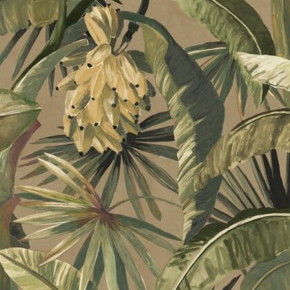 La Palma wallpaper in Palm Leaf a new green shade in this popular wallpaper design of banana palm trees