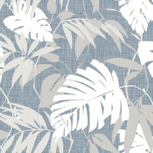 Leafy wallpaper design with textured feeling. Casamia wallpaper that looks like grasscloth with leaves