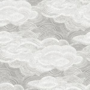Grey cloud wallpaper pattern made of lots of spots for an artistic look