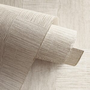 roll of Traces textured beige wallpaper