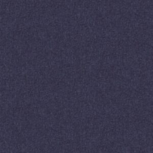 Telis unpatterned navy denim wallpaper in linen finish