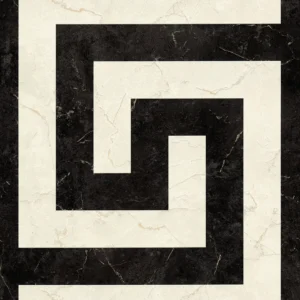 Monochrome greek key Versace wallpaper