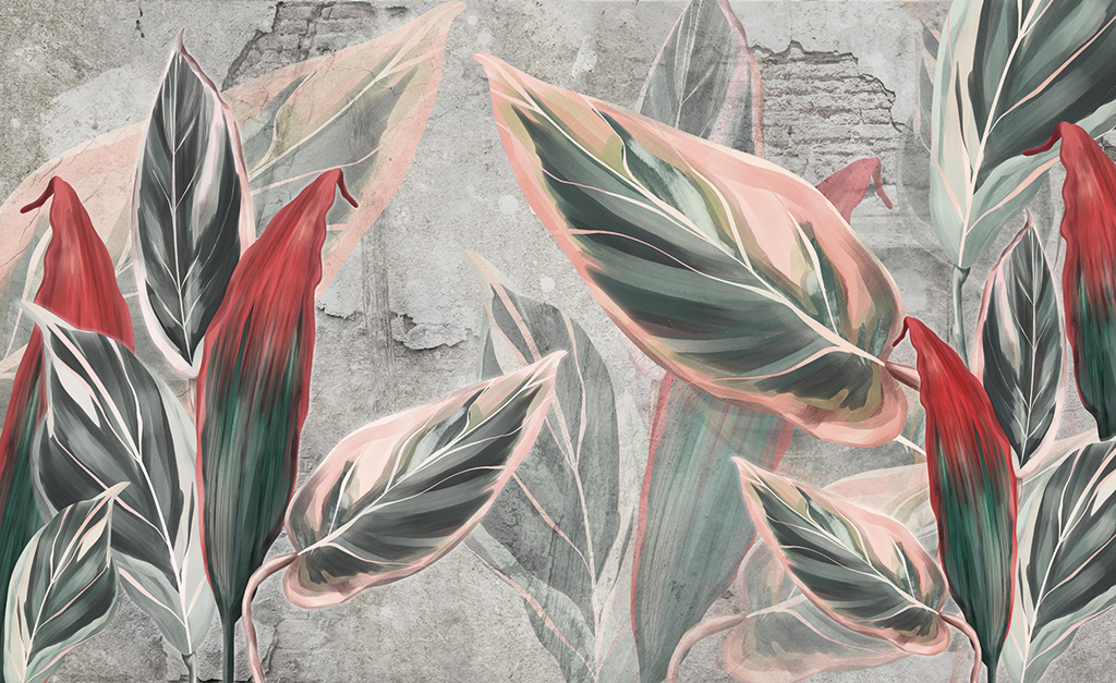 Pink Leaves - With Bird - Image 3