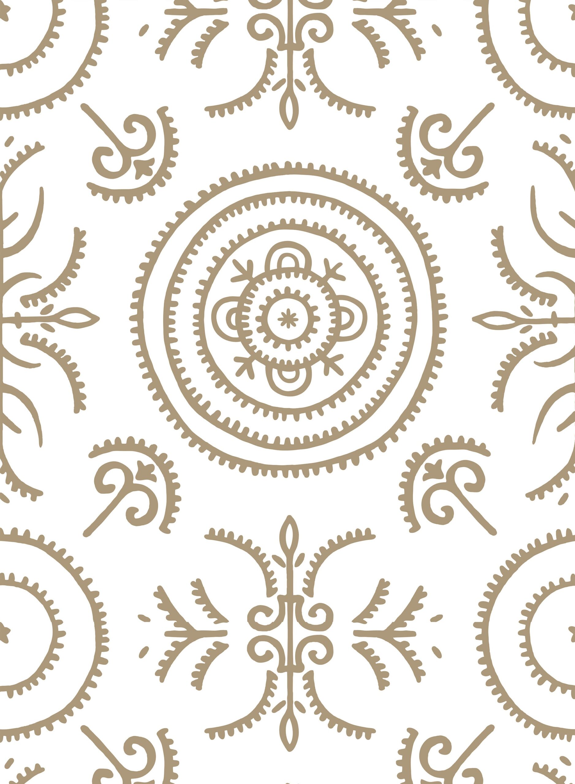 Round and Round the Garden Taupe wallpaper