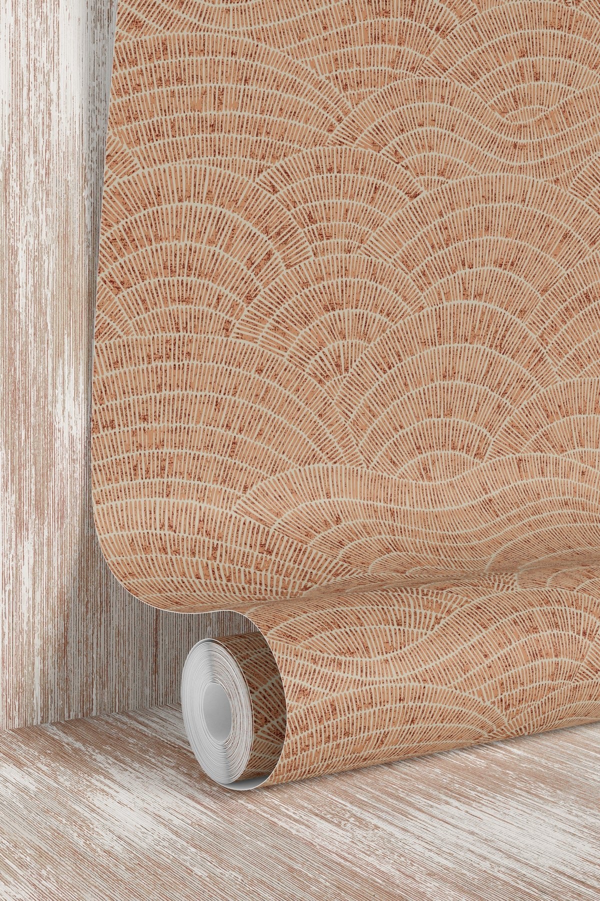 A roll of Dalty wallpaper in Copper