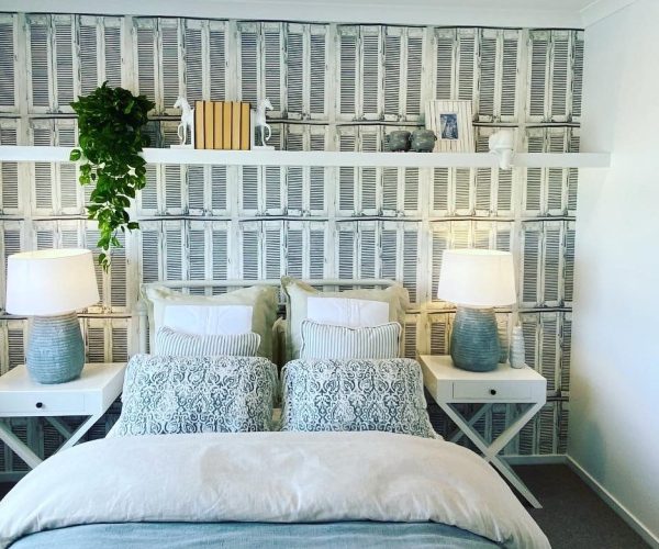 bedroom wallpaper- coastal